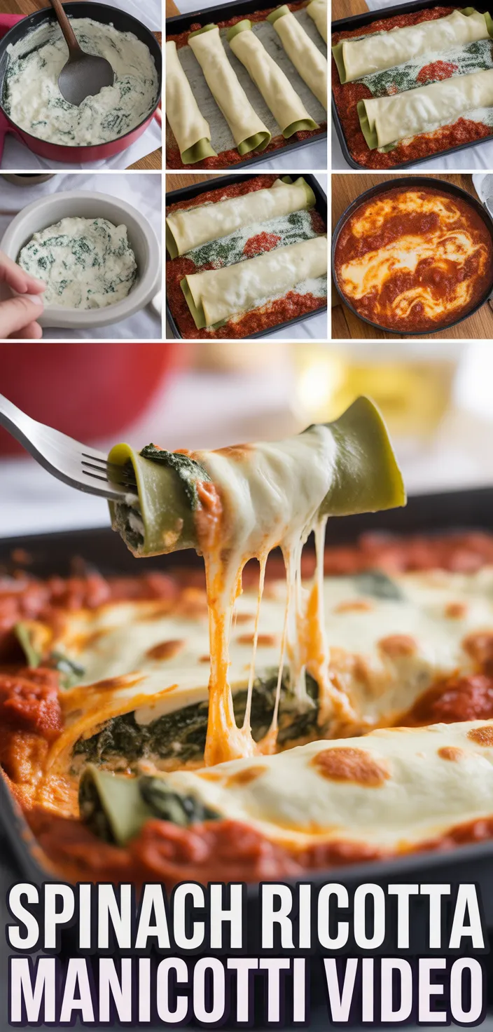 Spinach & Ricotta Cannelloni: A Classic Italian Comfort Dish